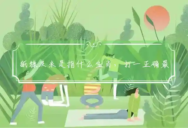 舐糠及米是什么生肖