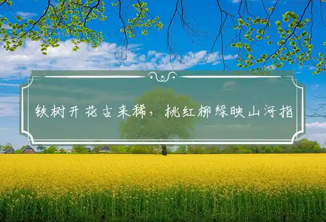 铁树开花古来稀,桃红柳绿映山河是什么生肖